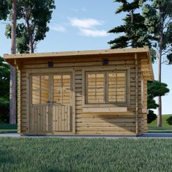 Redskapsbod Lille flatt tak 12 m², 34mm