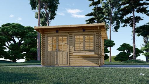 Redskapsbod Lille flatt tak 12 m², 34mm
