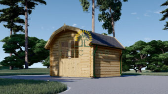 Redskapsbod Orlando 9 m² (3m x 3m), 34 mm