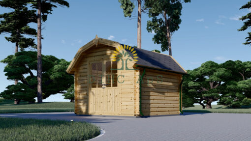 Redskapsbod Orlando 9 m² (3m x 3m), 34 mm