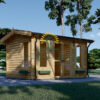 Trehytte Poolhouse 12m², 44mm