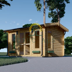 Trehytte Poolhouse 12m², 44mm