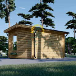 Trehytte Poolhouse 12m², 44mm