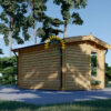 Trehytte Poolhouse 12m², 44mm