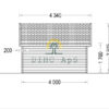 Trehytte Orlando 16 m², 34 mm
