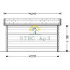 Trehytte Poolhouse 12m², 44mm