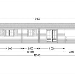 Feriehus DONNA 63m², 44mm/44+44 mm