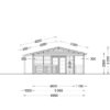 Feriehus TOSCANA 4.8 m x 11 m + terrasse 3 m