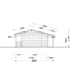 Feriehus TOSCANA 4.8 m x 11 m + terrasse 3 m