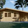 Trehytte CLARA 28m², 44mm/66mm