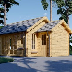 Trehytte ELLA 28m², 44mm/66mm