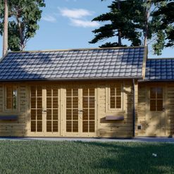 Trehytte ELLA 28m², 44mm/66mm