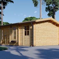 Trehytte LEA 28m², 44mm/66mm