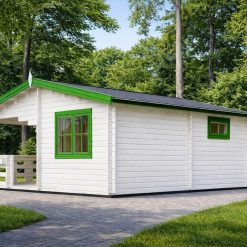 Hagebod 6x6 med terrasse TOR i tre