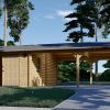 Garasje med dobbel carport 53m², 44mm