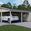 Dobbelt carport med skur 44,6 m²- Tivoli