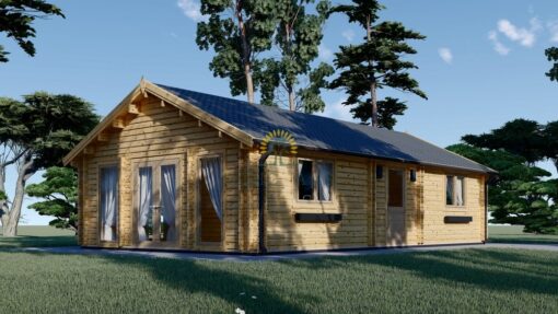 Funksjonell trehytte Greta 52m²