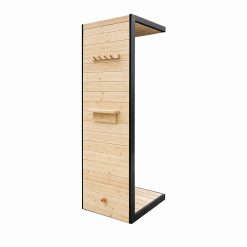 Moderne utedusj i tre og metall – stilrent design