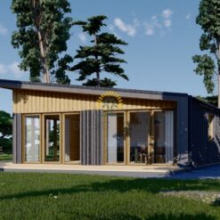 Trehus ZOE 96 m² - (44 mm + 19 mm trekledning mv.)