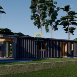 Trehus ZOE 96 m² - (44 mm + 19 mm trekledning mv.)