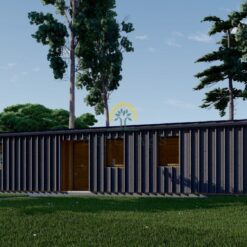 Trehus ZOE 96 m² - (44 mm + 19 mm trekledning mv.)