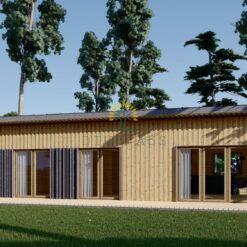 Trehus ZOE 96 m² - (44 mm + 19 mm trekledning mv.)