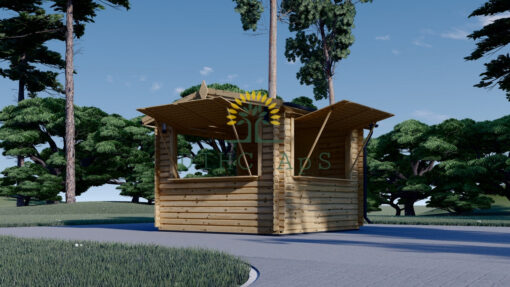 Kiosk 9 m² (3x3), 28mm