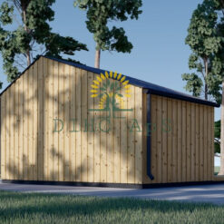 Redskapsbod TONIA 15 m² (34mm + trepaneler), 5mx3m