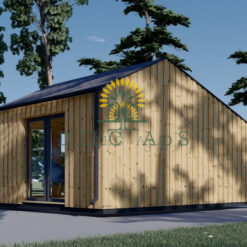 Trehytte TONIA 25 m² (34mm + trepaneler), 5mx5m