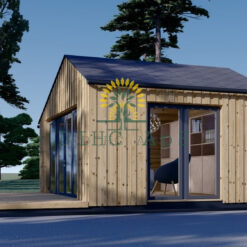 Trehytte TONIA 25 m² (34mm + trepaneler), 5mx5m