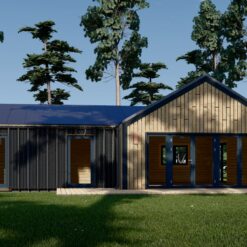 Trehus Valeri 80 m², (44 mm + 19 mm trekledning)