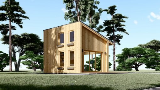 Trehus SOPHIA 20 m² (44 mm + trekledning)