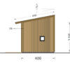 Trehus SOPHIA 20 m² (44 mm + trekledning)