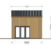 Trehus SOPHIA 20 m² (44 mm + trekledning)