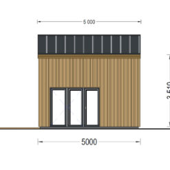 Trehus SOPHIA 20 m² (44 mm + trekledning)