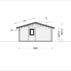 Feriehus AGNES 75m², 44 +44 mm