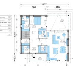 2-etasjes sommerhus DARLA 180 m², (44+44 mm)