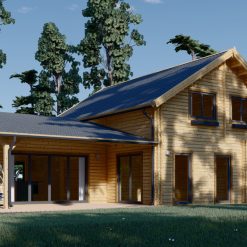 2-etasjes sommerhus DARLA 180 m², (44+44 mm)