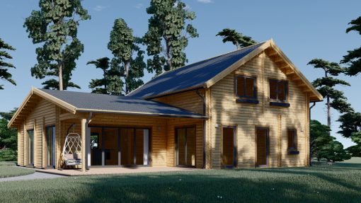 2-etasjes sommerhus DARLA 180 m², (44+44 mm)