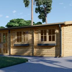 Trehytte ELEONORA (44 mm), 6.6×3 m, 20 m²