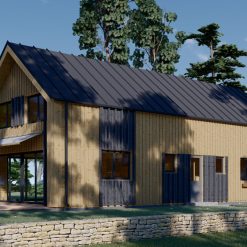 2-etasjes sommerhus INGRID (44 mm + trekledning), 170 m²