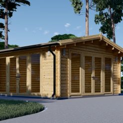 Trehytte MIA (44 mm), 5.5×5.5 m, 30 m²