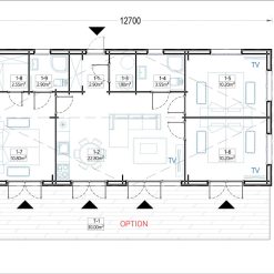 Sommerhus NICOLE 68 m² (44 mm + trekledning)