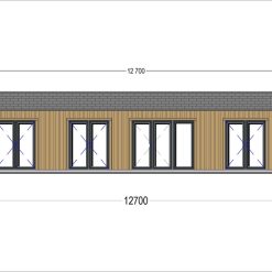 Sommerhus NICOLE 68 m² (44 mm + trekledning)