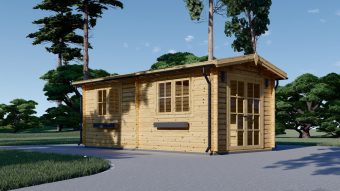 Trehytte STRONGHOLD (44 mm), 3×6 m