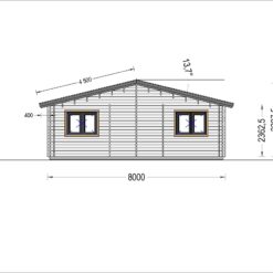 Feriehus ALICE 72 m², (44 + 44mm)