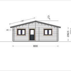 Feriehus ALICE 72 m², (44 + 44mm)