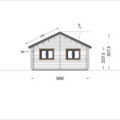 Feriehus ANICA 71m², (44 + 44mm)