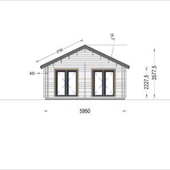Feriehus ANICA 71m², (44 + 44mm)
