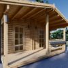 Trehytte ARGO (44 mm), 35 m² + 8m² terrasse
